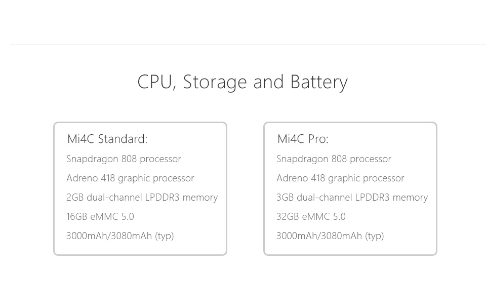 XIAOMI Mi4C MI 4C
